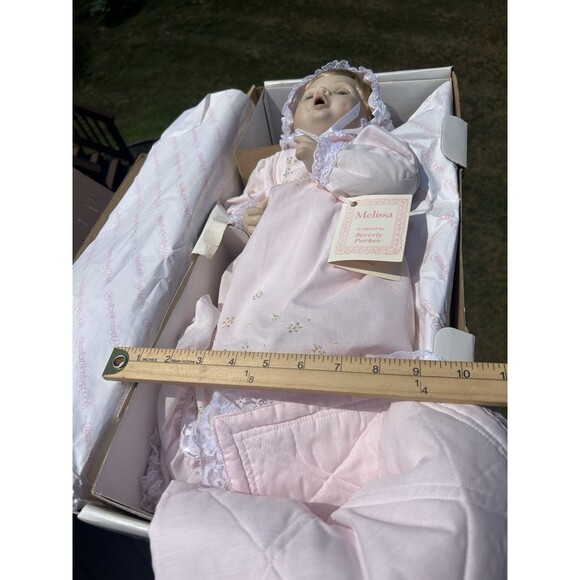 "MELISSA" By Beverly Parker - Hamilton CO. 20" Porcelain BABY Doll New - Picture 10 of 15